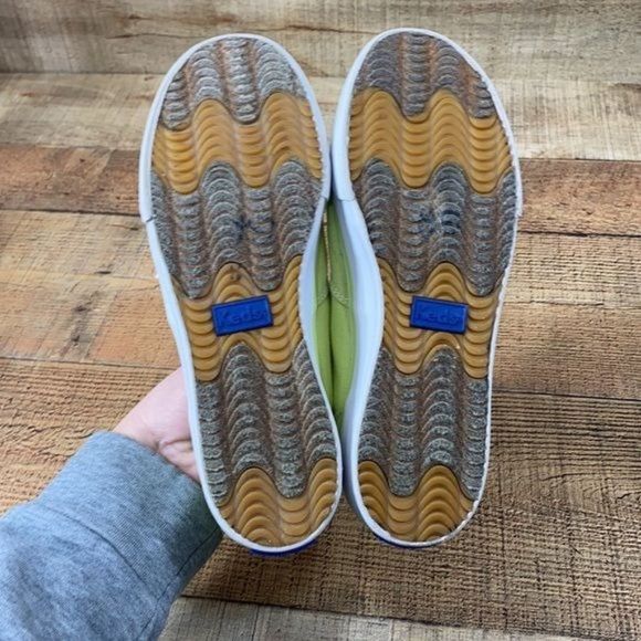 Keds Lime Green Canvas Casual Fashion Sneakers - Picture 8 of 9
